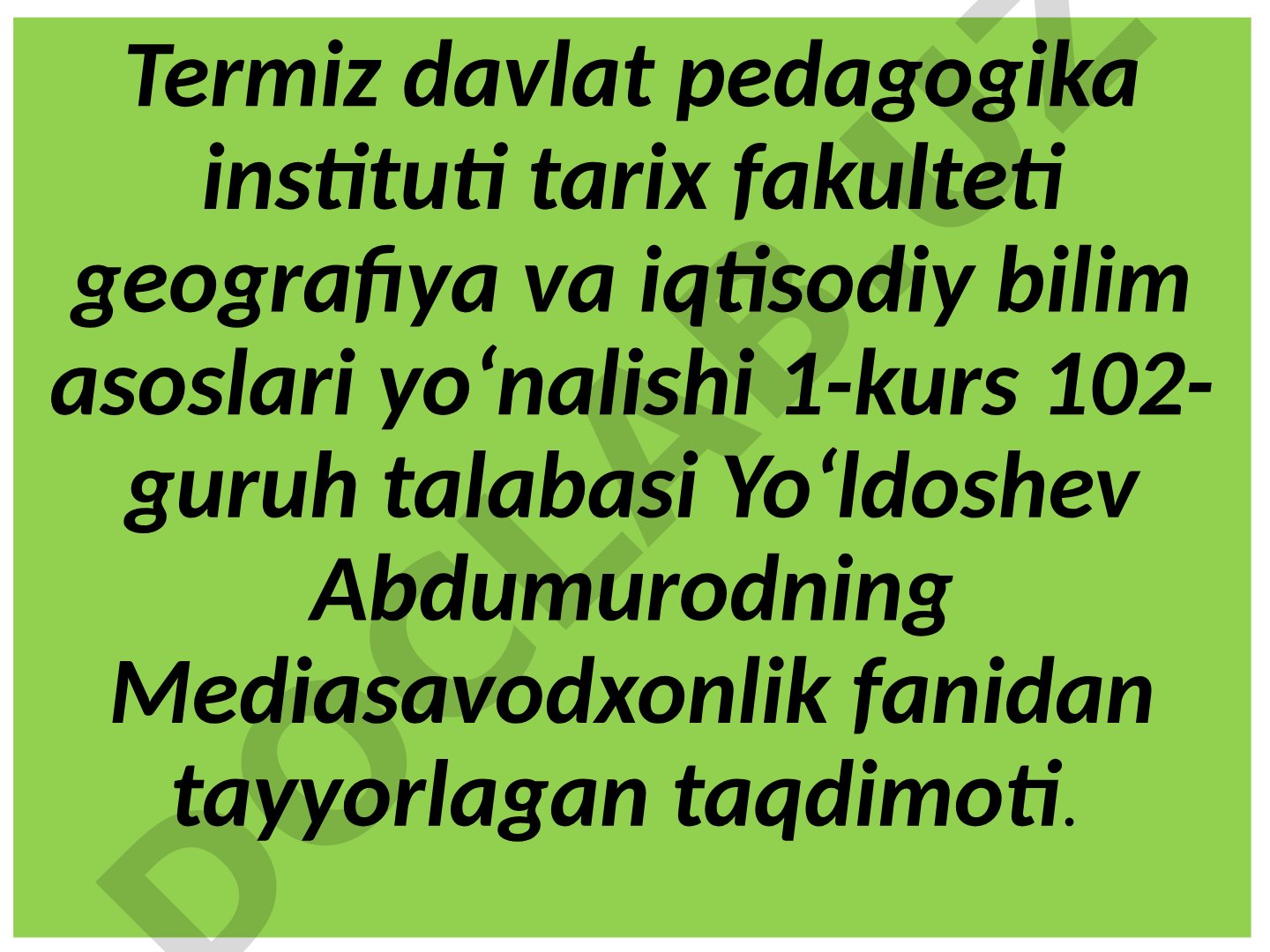 Kutubxonaning mediata‘lim, mediasavodxonlikdagi muhim ahamiyati