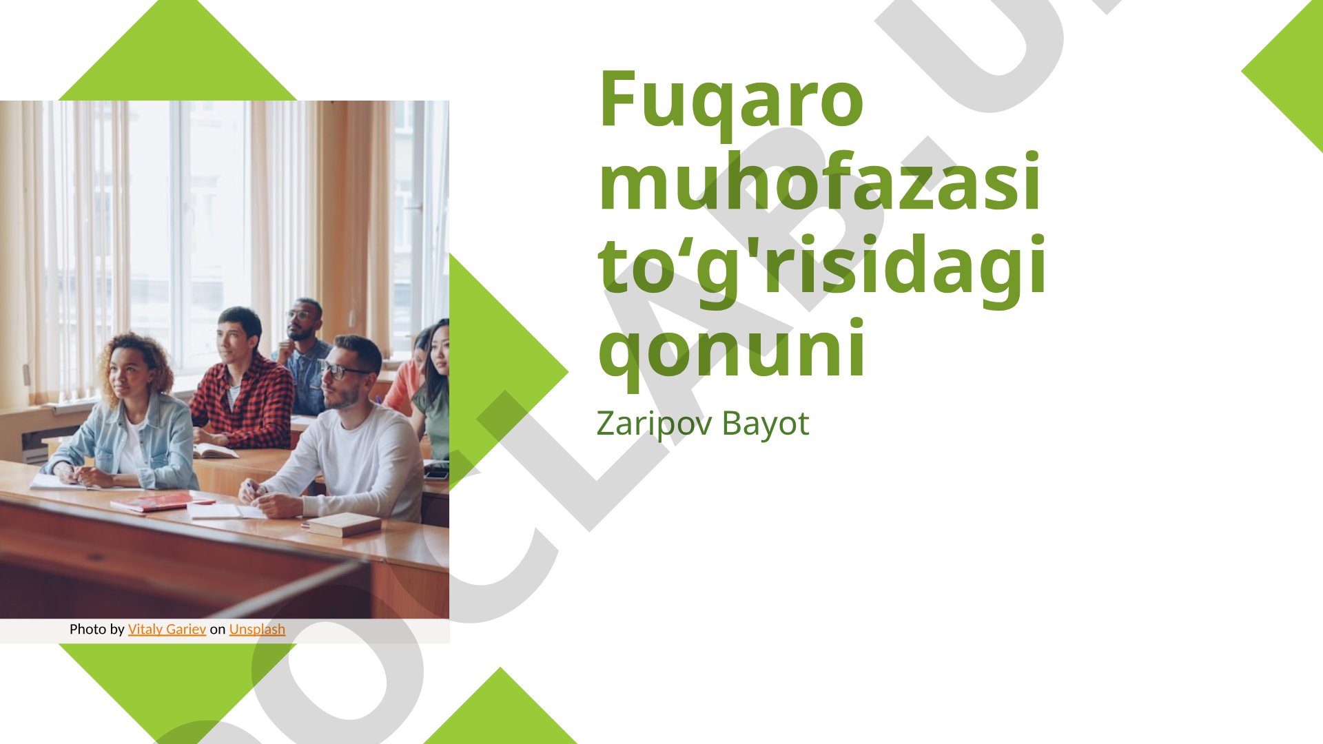 Fuqaro muhofazasi toʻg'risidagi qonuni