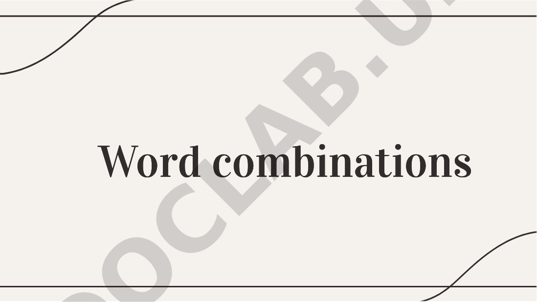 English word combinations and their impact on communication and expression