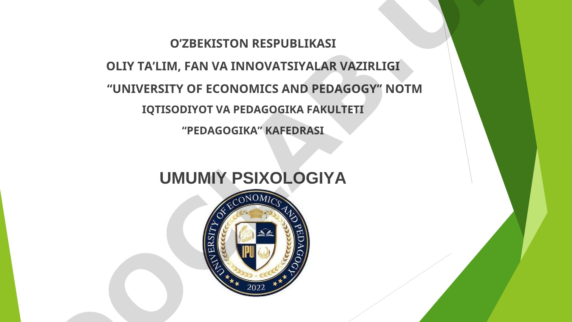 Ong taraqqiyoti va ongsizlik