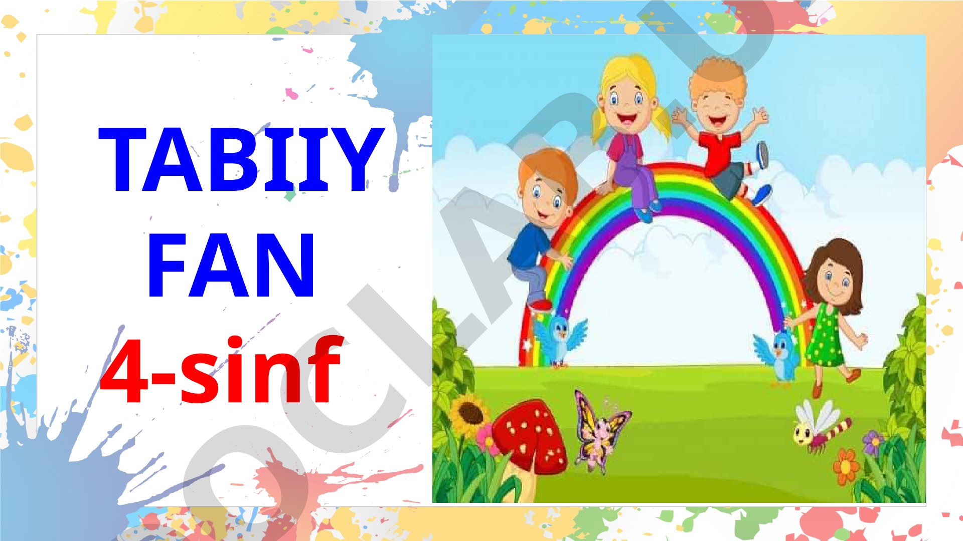 Tabiiy fan 4-sinf 1