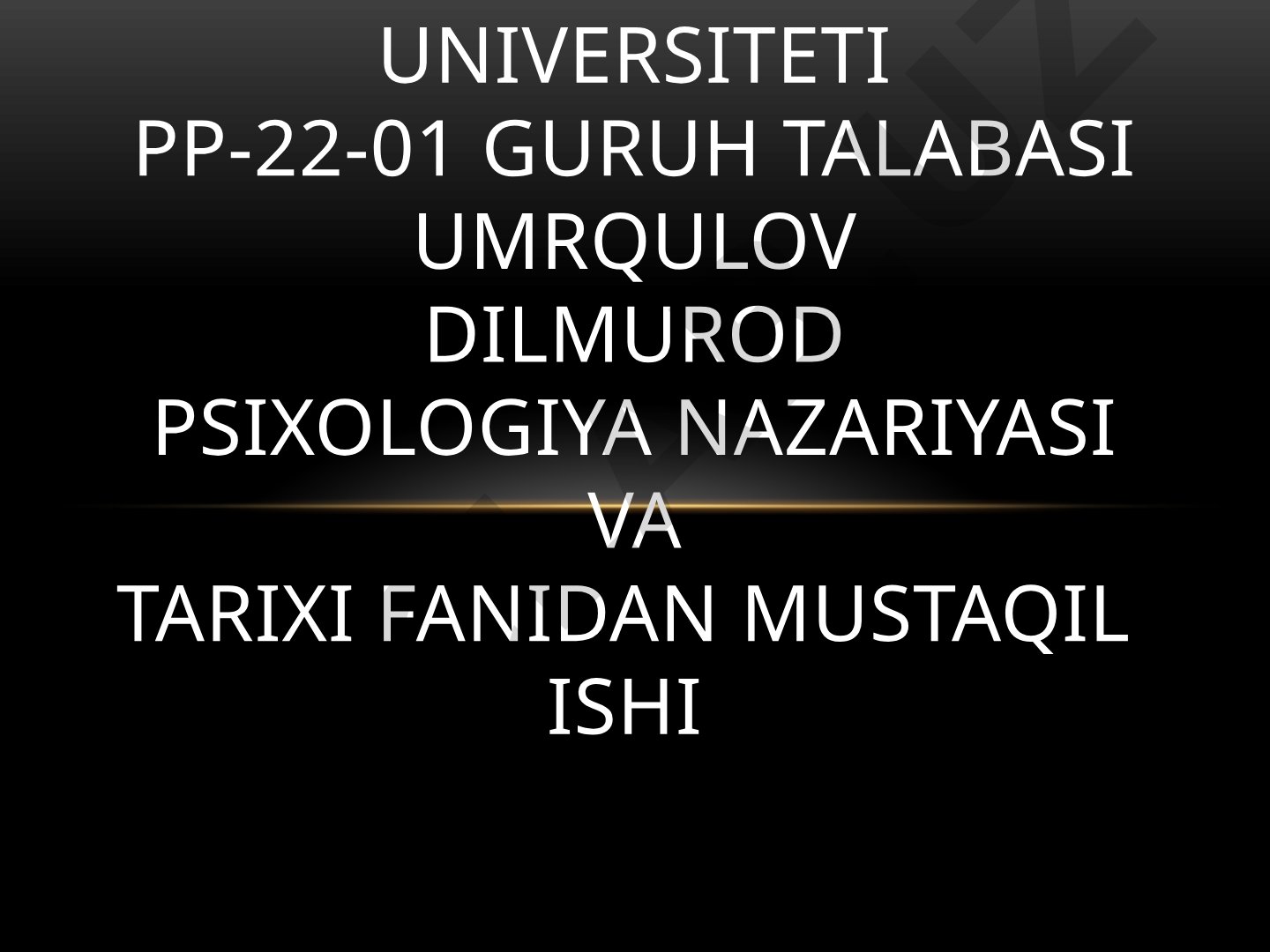 XVIII-asr psixologiyasiga umumiy tavsif