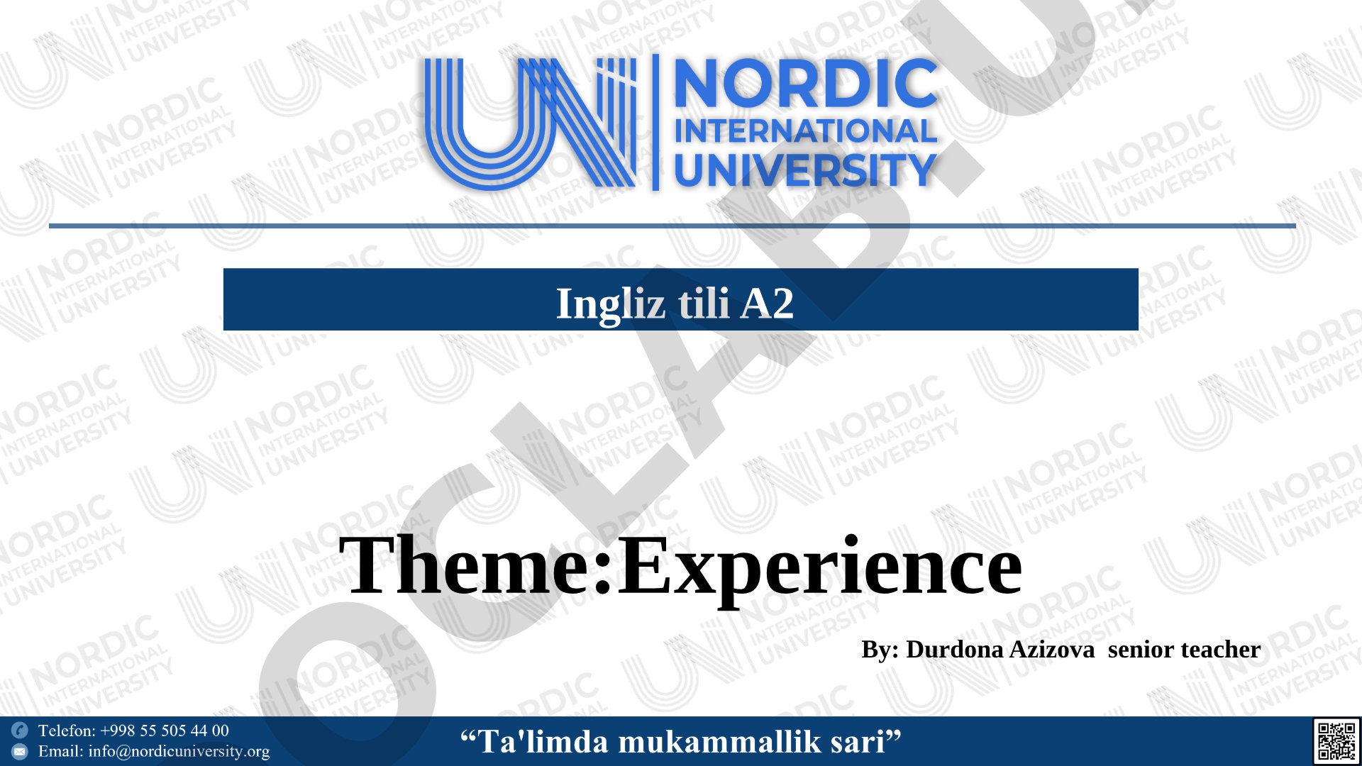Experience
