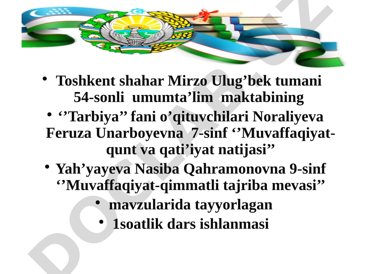 Muvaffaqiyat: qunt va qati'iyat natijasi hamda qimmatli tajriba mevasi