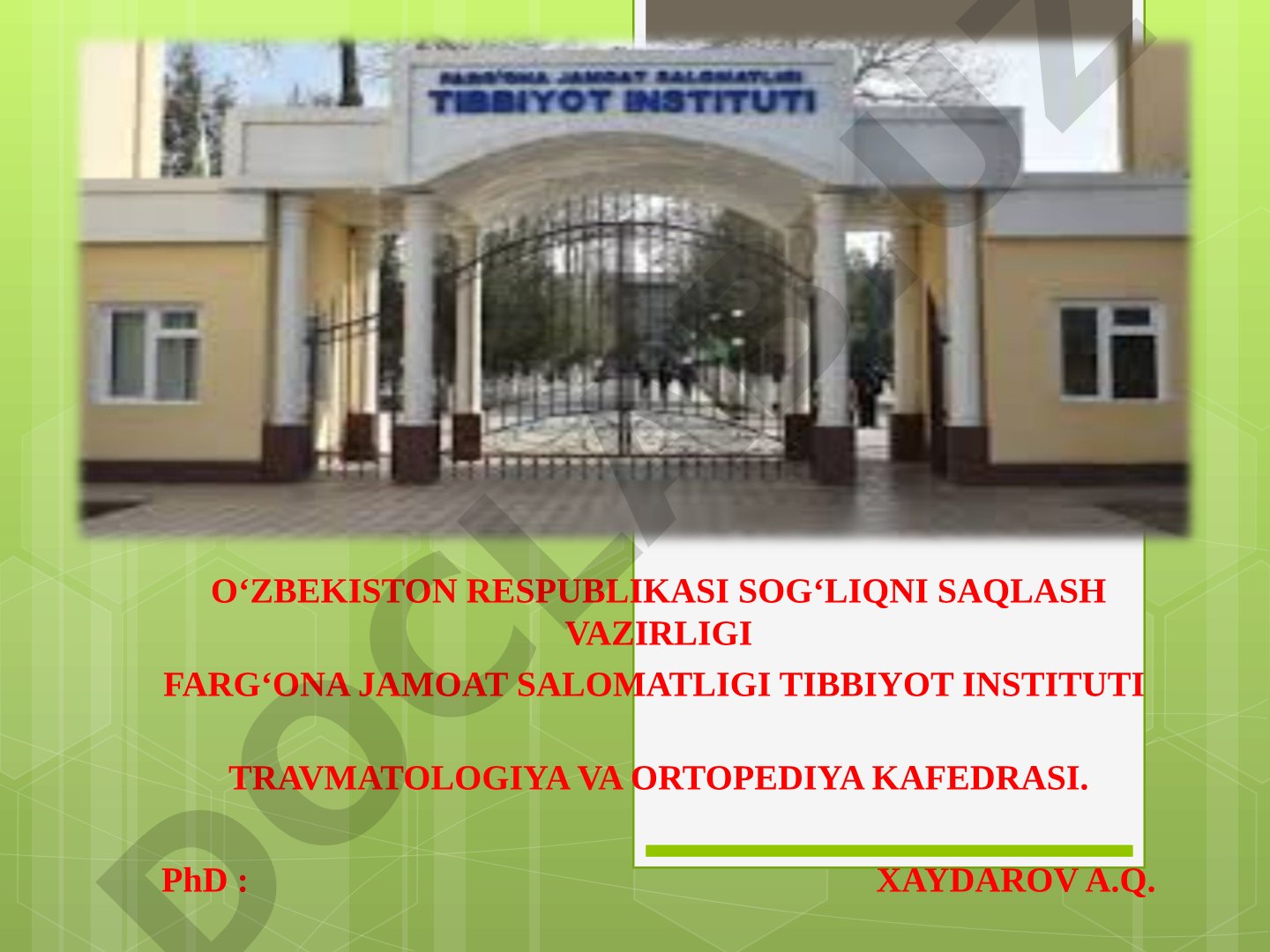 Chanoq suyaklari va umurtqa pog‘onasi sinishlari