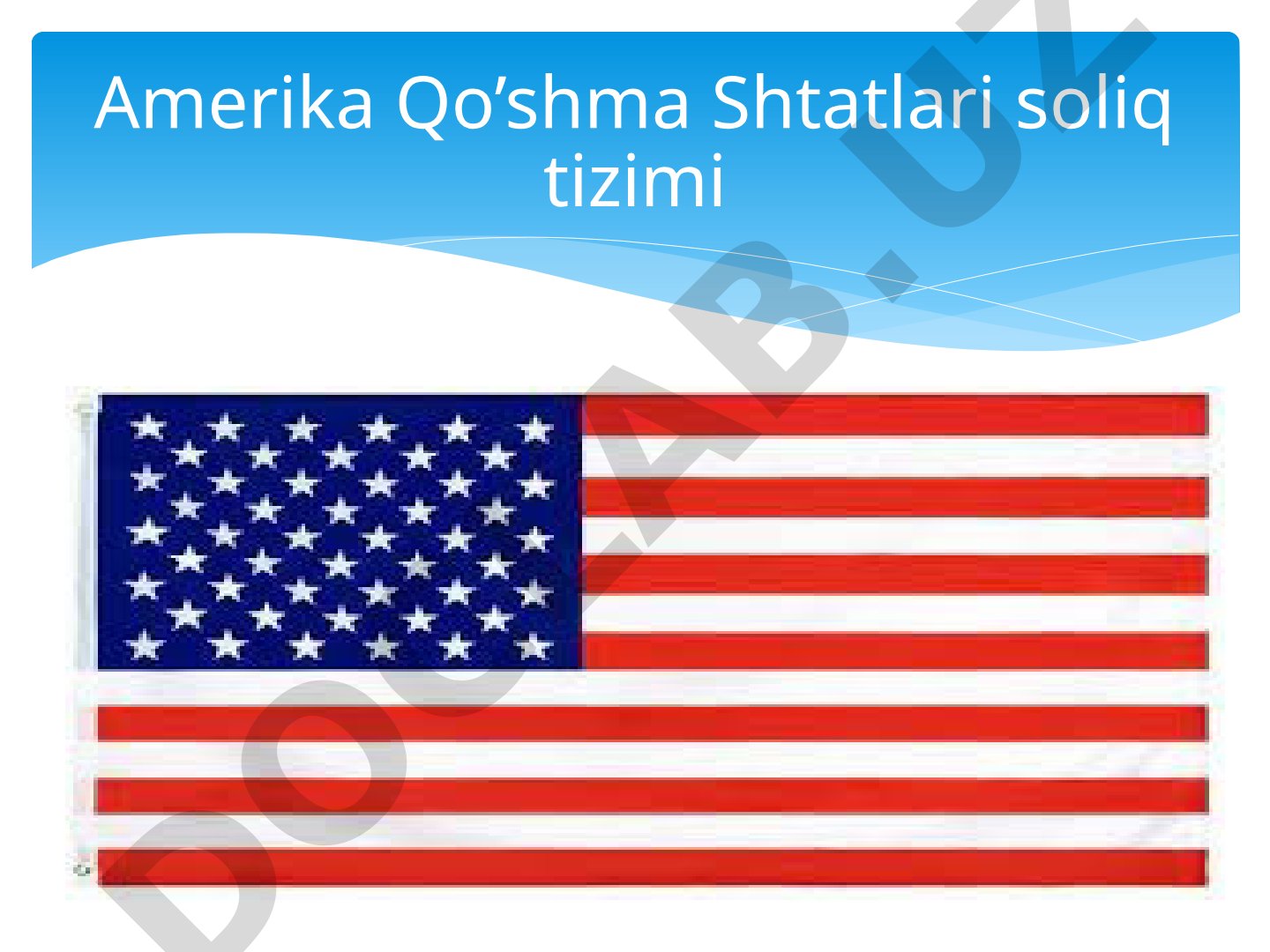 Amerika Qo'shma Shtatlari soliq tizimi