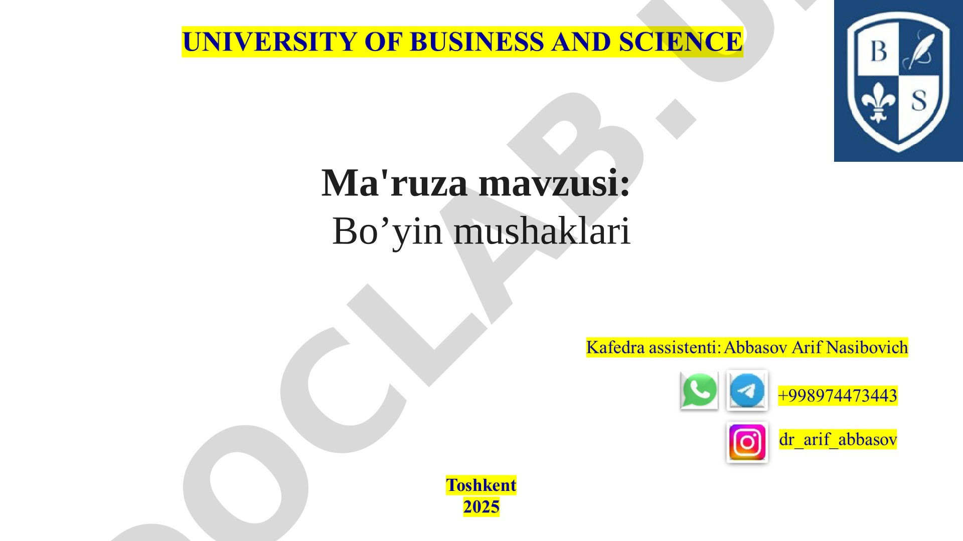 Bo'yin mushaklarining tasnifi: yuzaki, chuqur, til osti usti va osti mushaklari