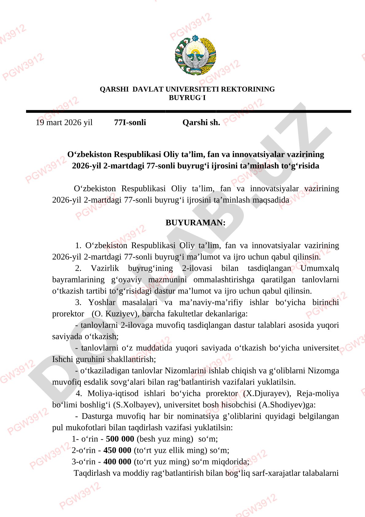 Umumxalq bayramlari g'oyaviy mazmunini ommalashtirish tanlovlari