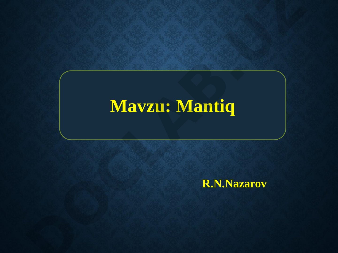 Mantiq