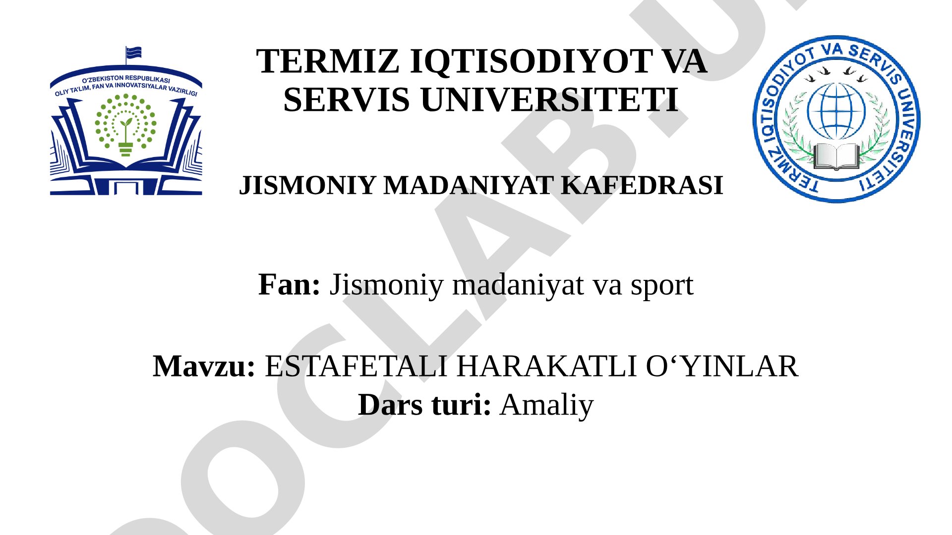 Estafetali o'yinlarning maqsadlari va bulavalar bilan estafeta o'yini qoidalari