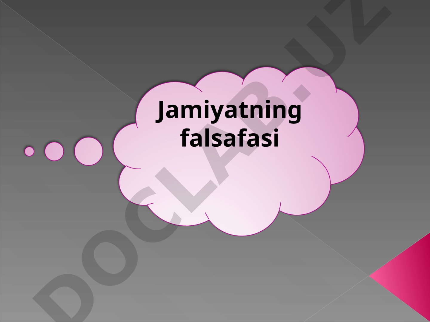 Jamiyatning falsafasi