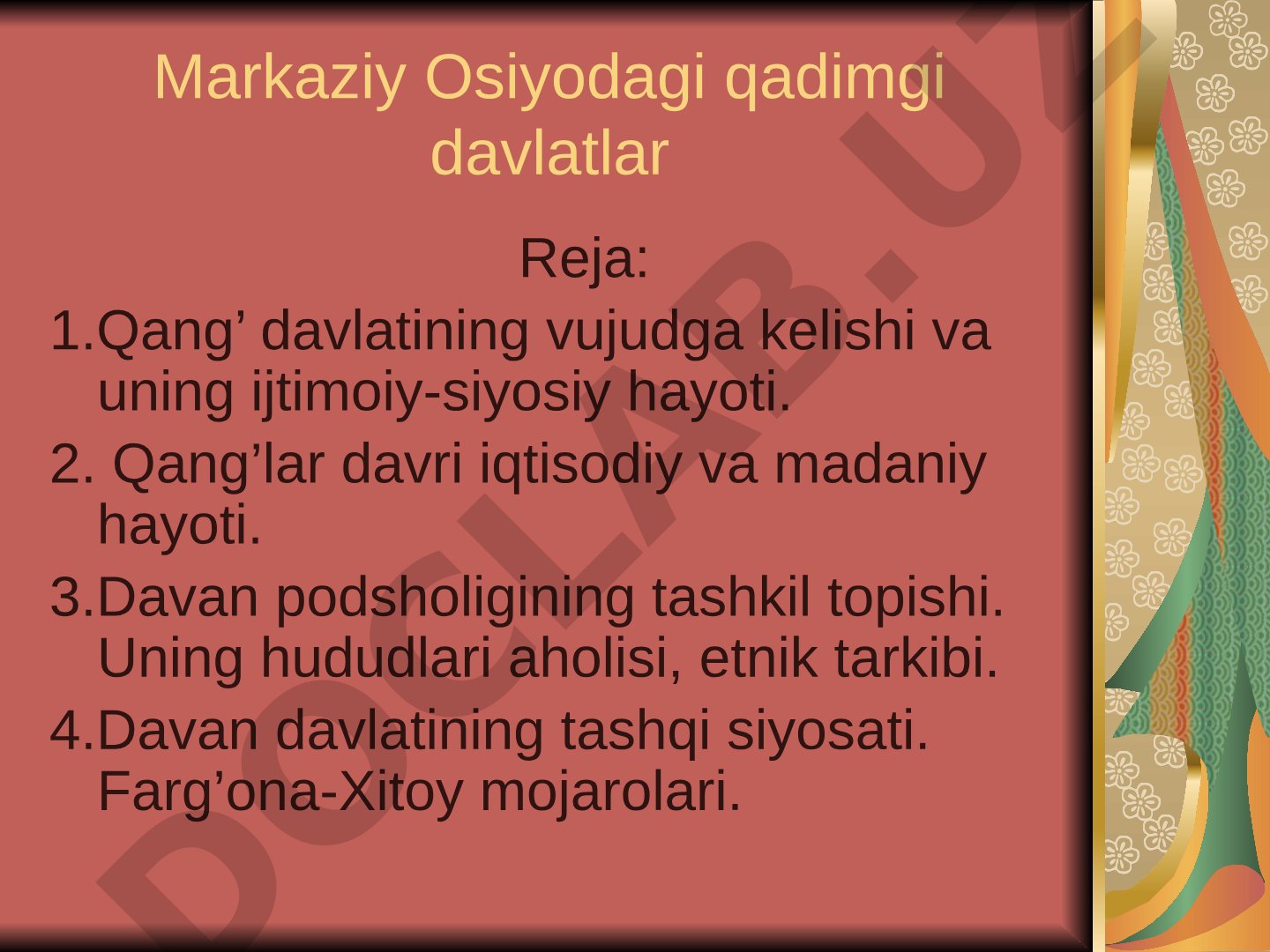 Markaziy Osiyodagi qadimgi davlatlar