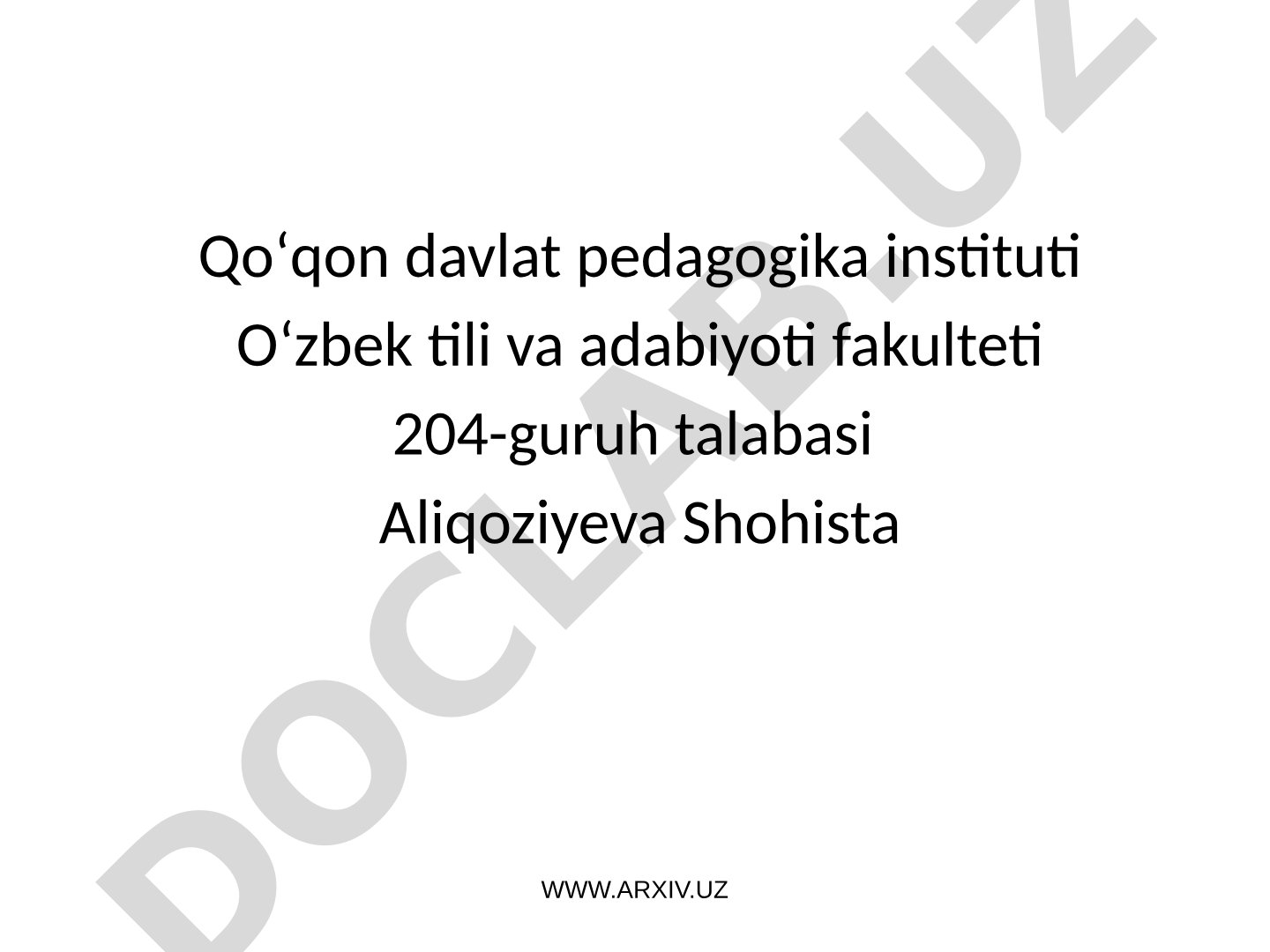 ORGANIZMDAGI MODALLAR ALMASHINUVI BUZILISHI HAQIDA O'QITISH TAMOYILLARI