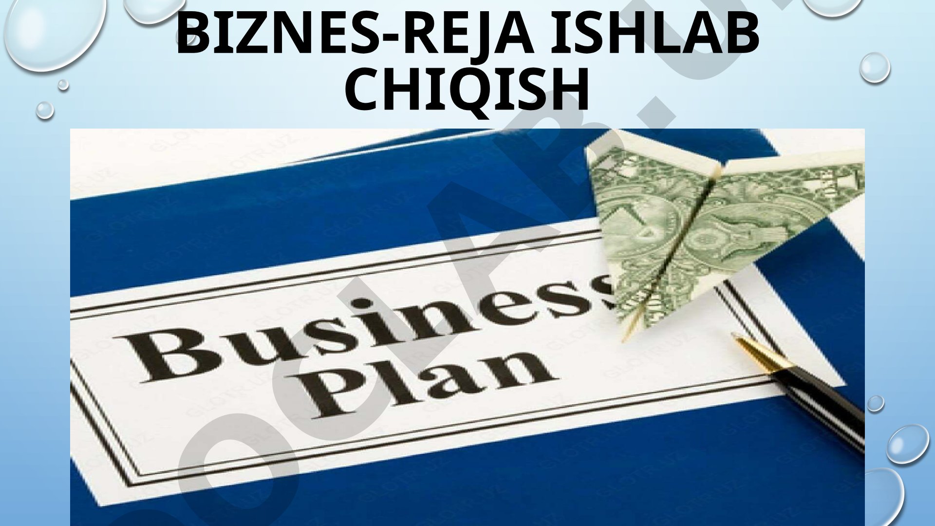 Biznes-reja ishlab chiqish va uning vazifalari