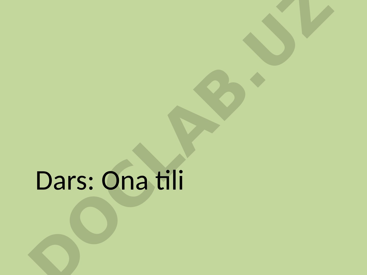 Grammatika haqida umumiy ma'lumot