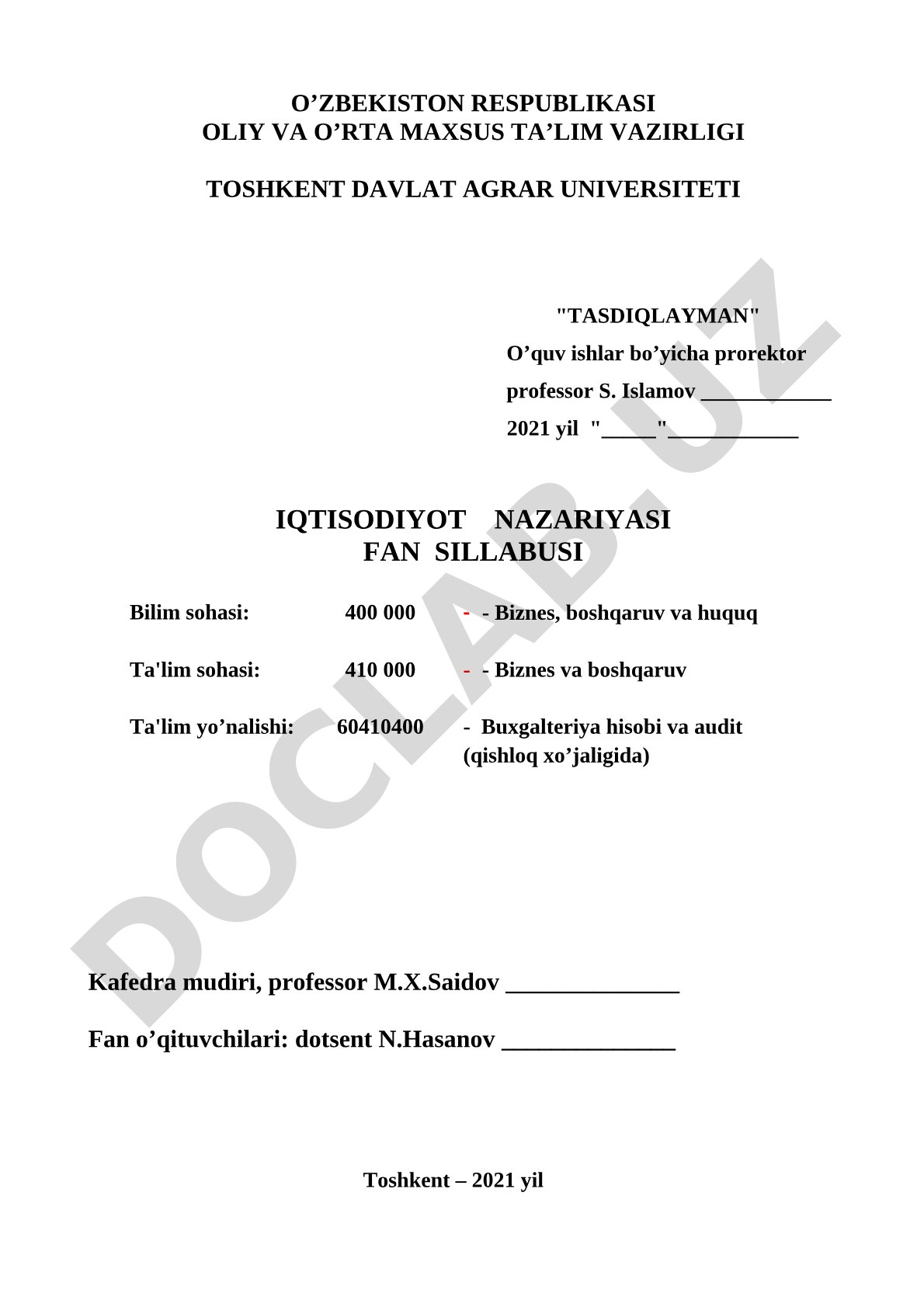 Iqtisodiyot nazariyasi
