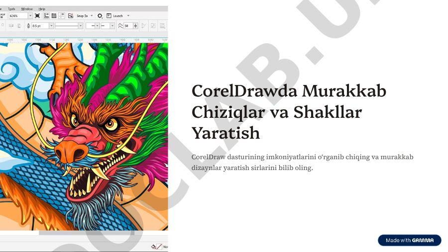 CorelDrawda Murakkab Chiziqlar va Shakllar Yaratish