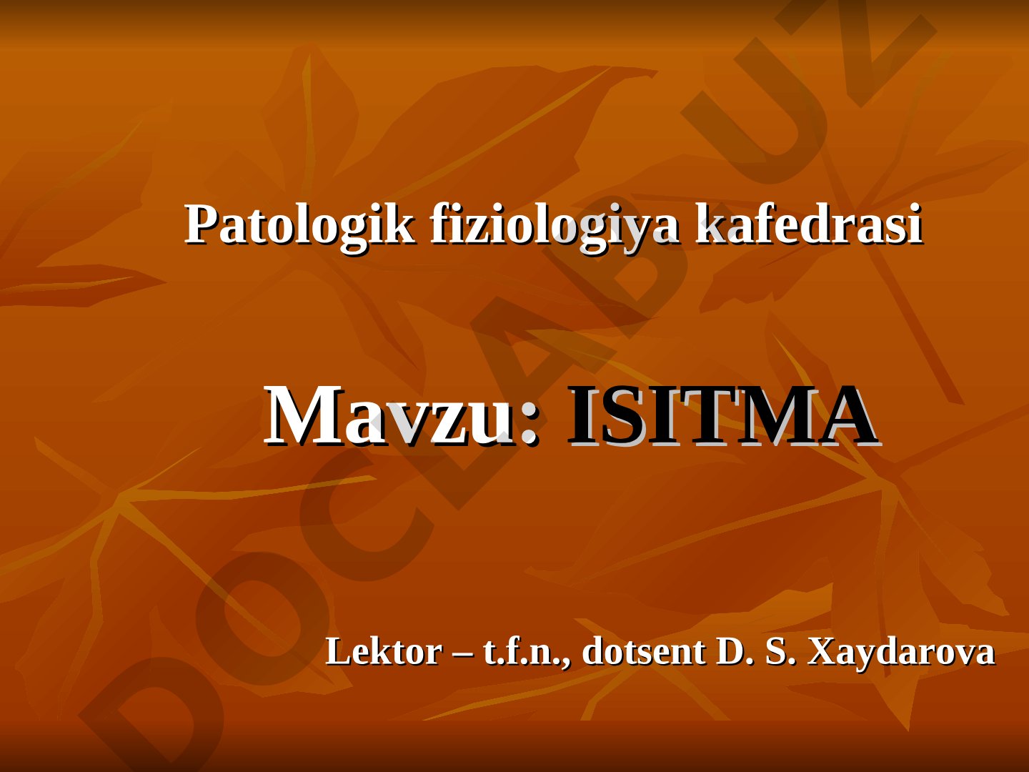 ISITMA Lektor – t