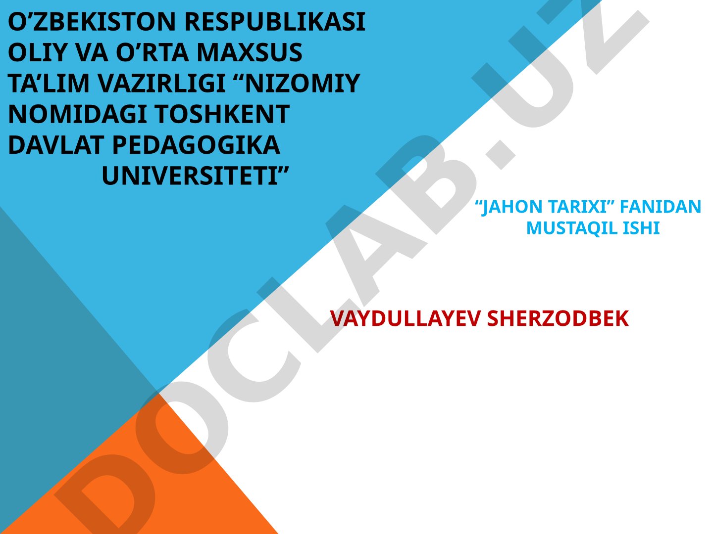 Xristofor Kolumb hayoti va sayohatlari