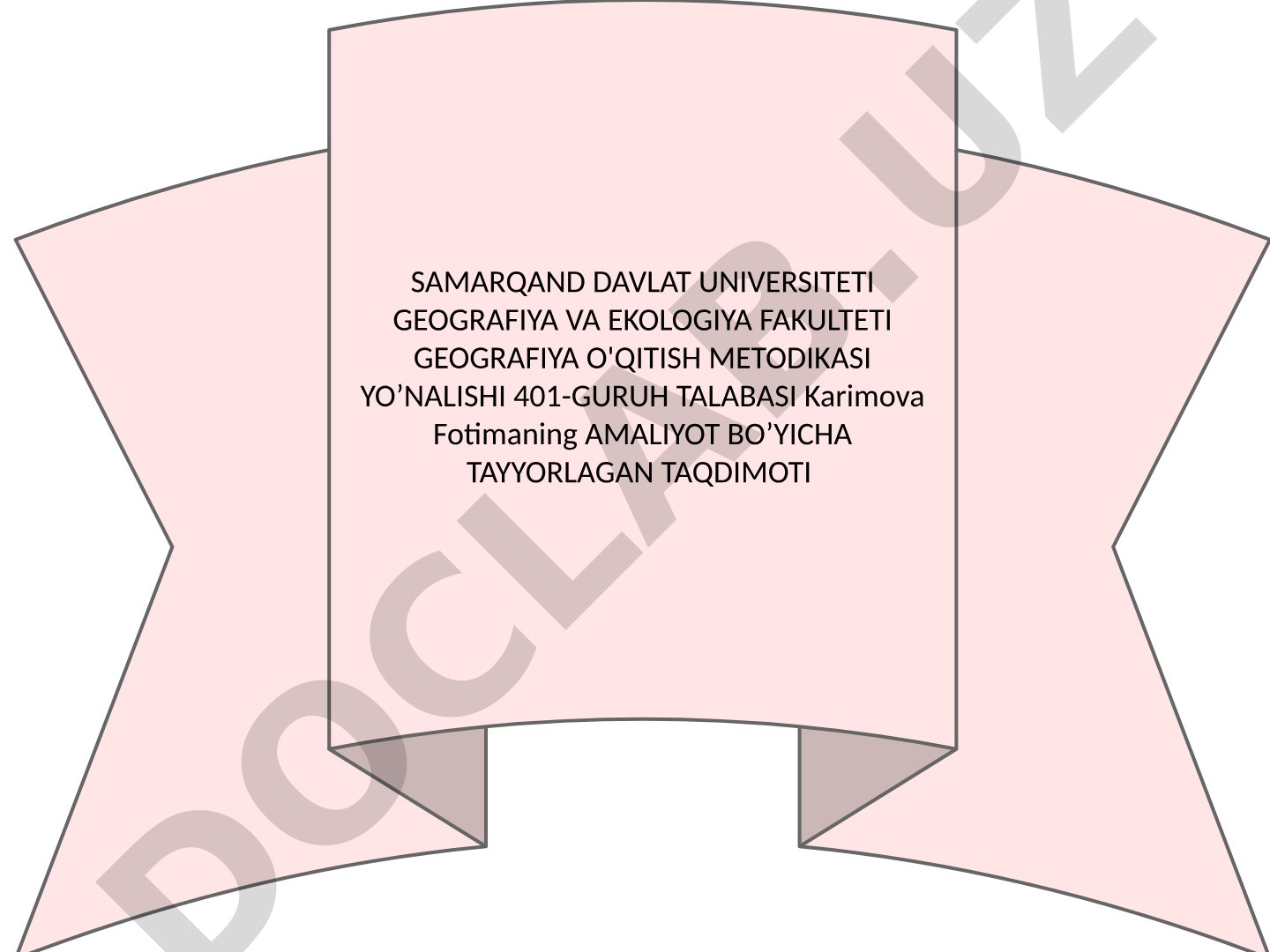 Amaliyot bo'yicha taqdimot