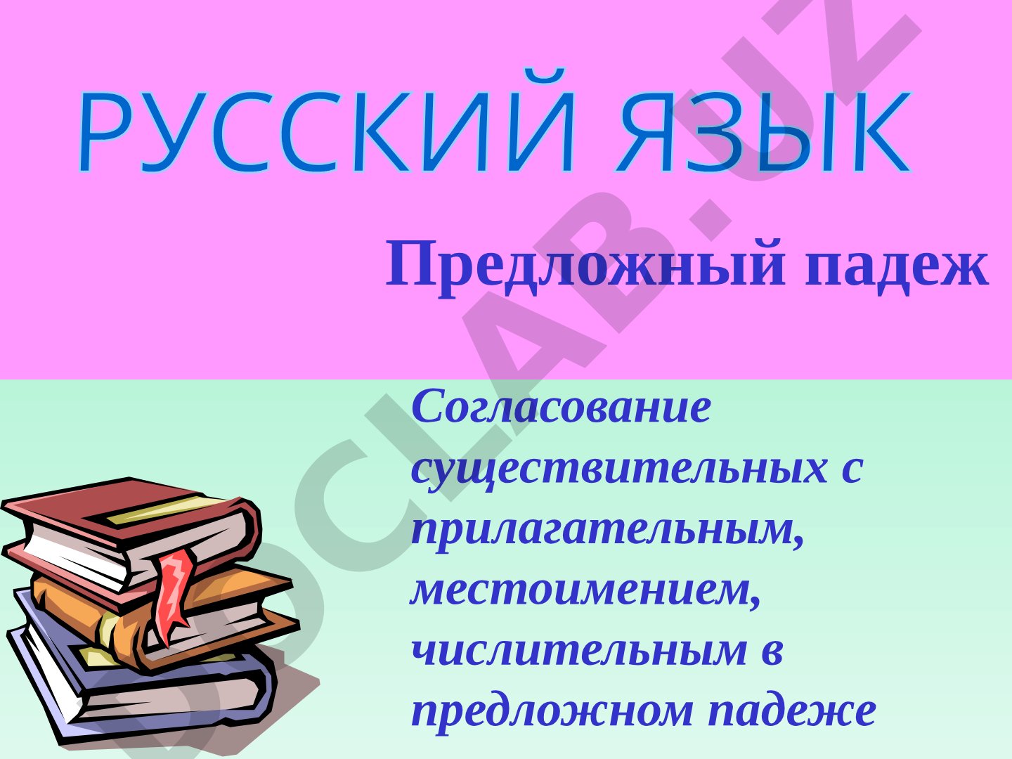 Предложный падеж: согласование существительных с прилагательным, местоимением, числительным