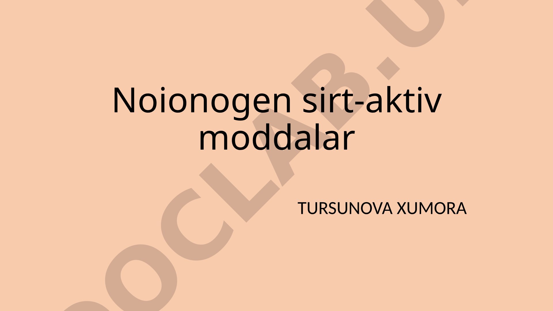 Noionogen sirt-aktiv moddalar