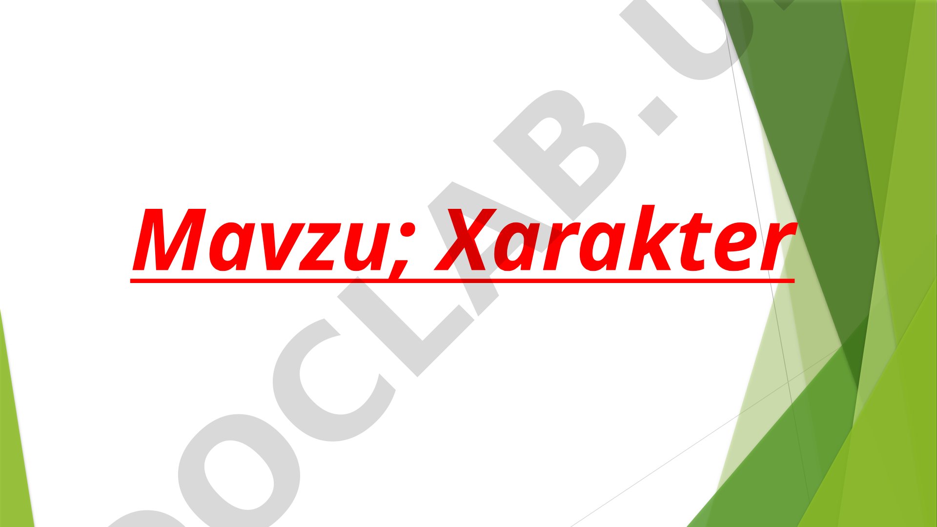 Xarakter