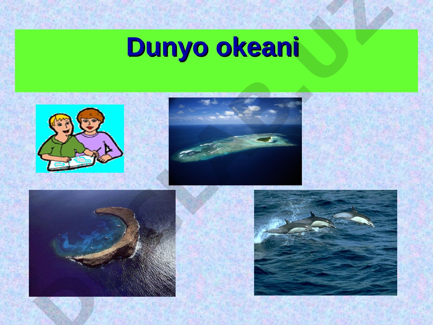 Okeanlar, ularning maydoni, chuqur joylari va qismlari haqida