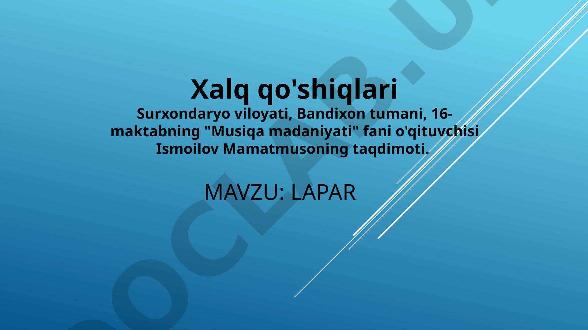 Lapar xalq qo'shiqlari