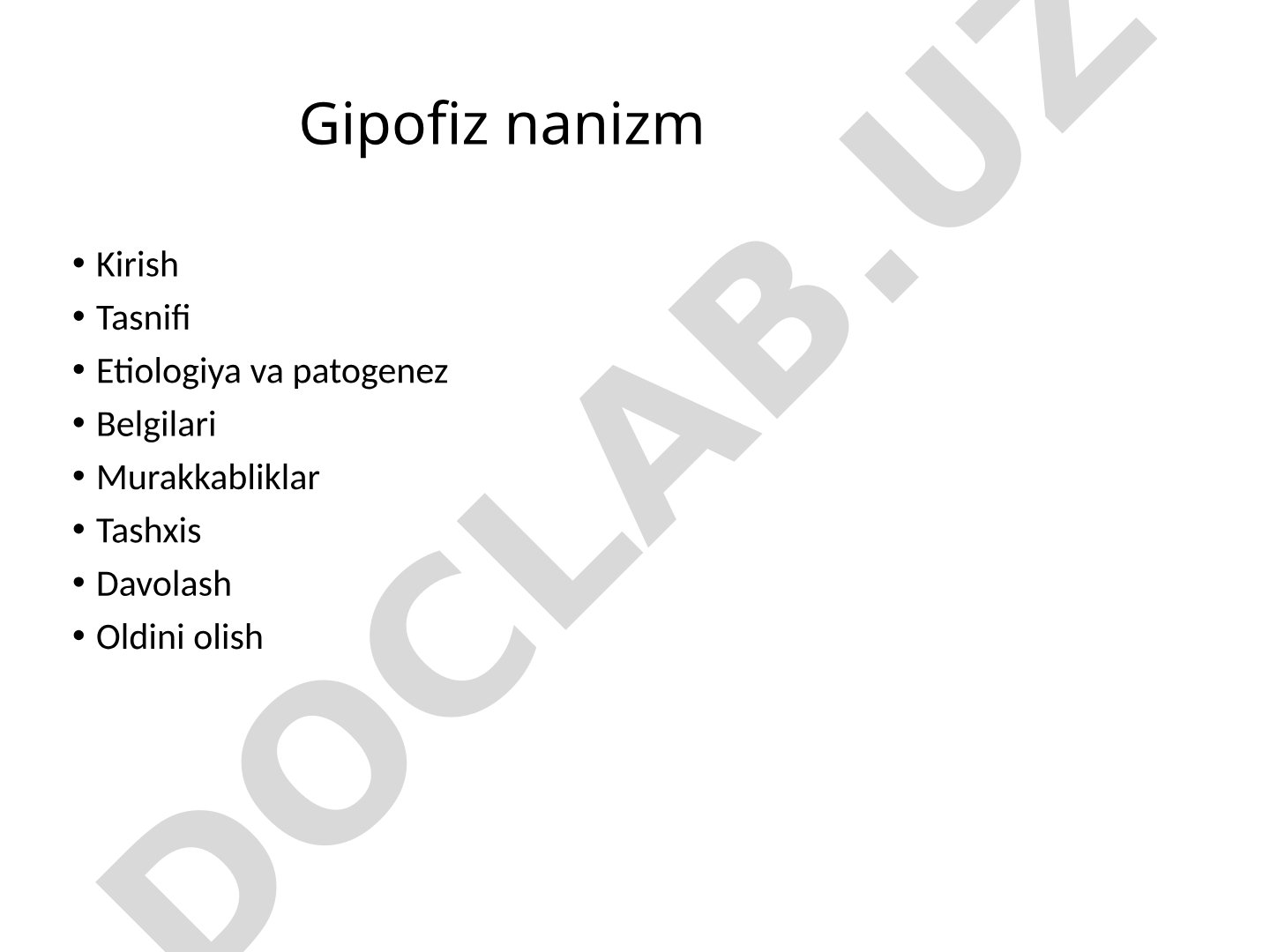 Gipofiz nanizm