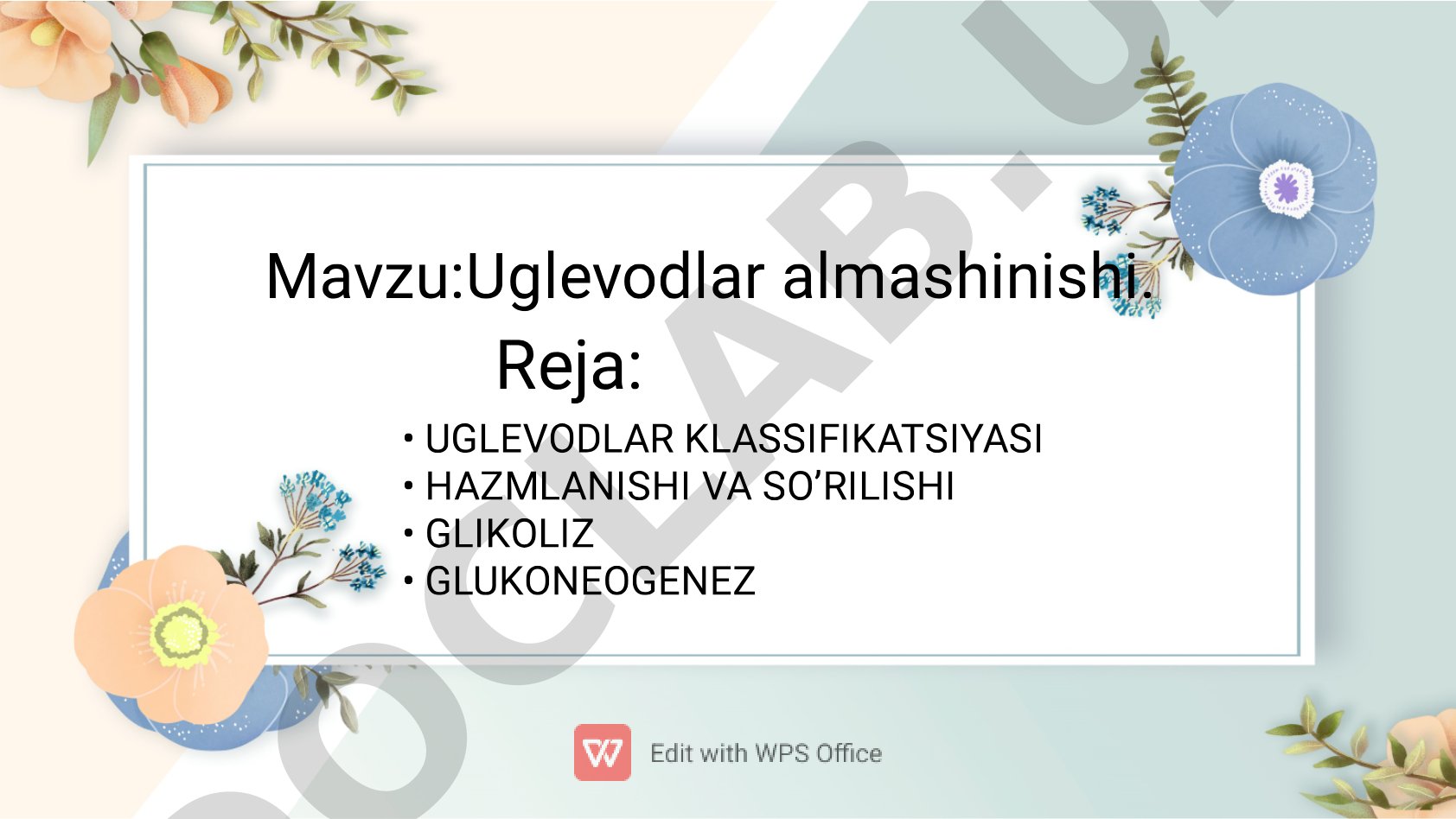 Uglevodlar almashinishi
