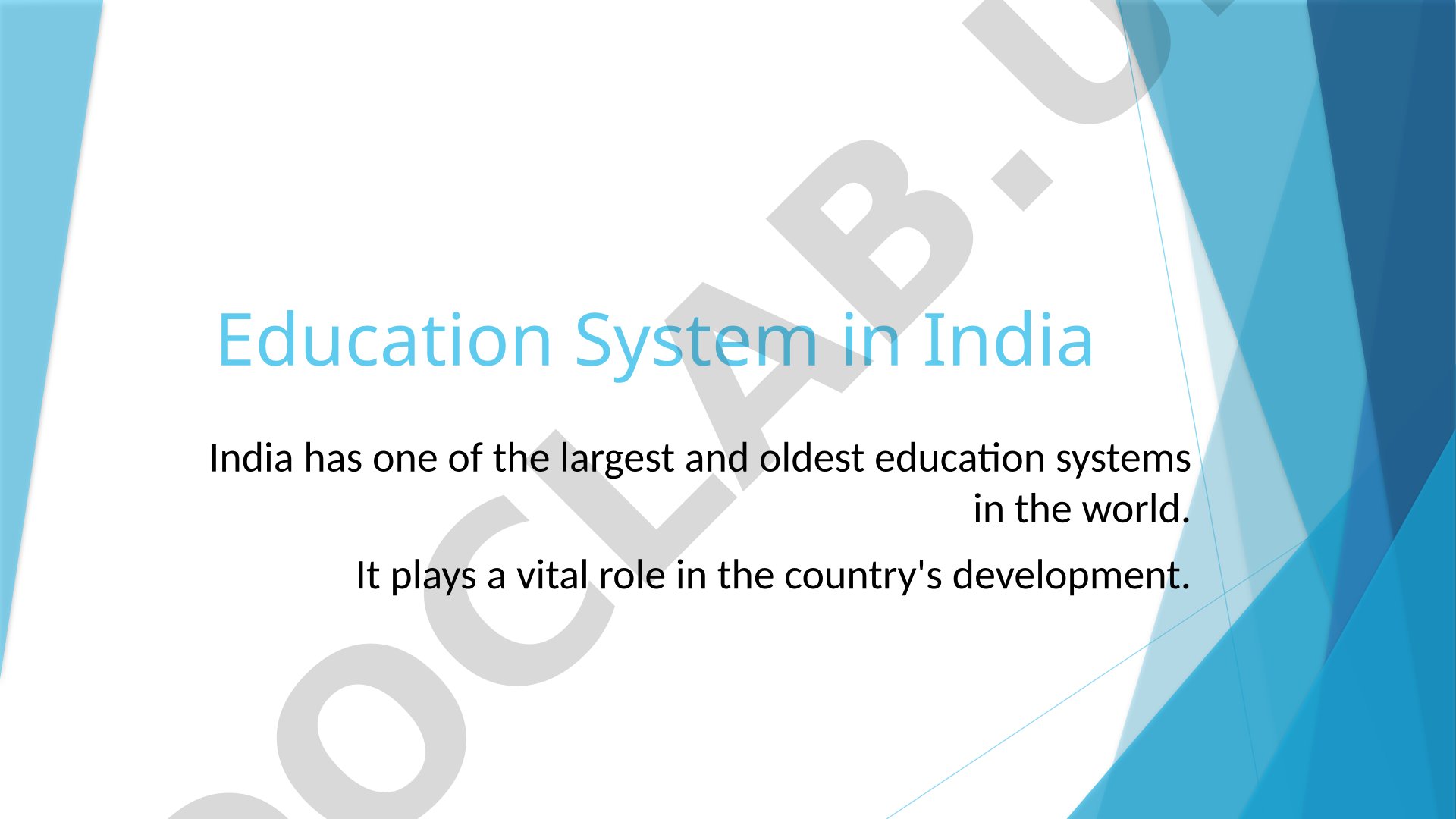 Education System in India