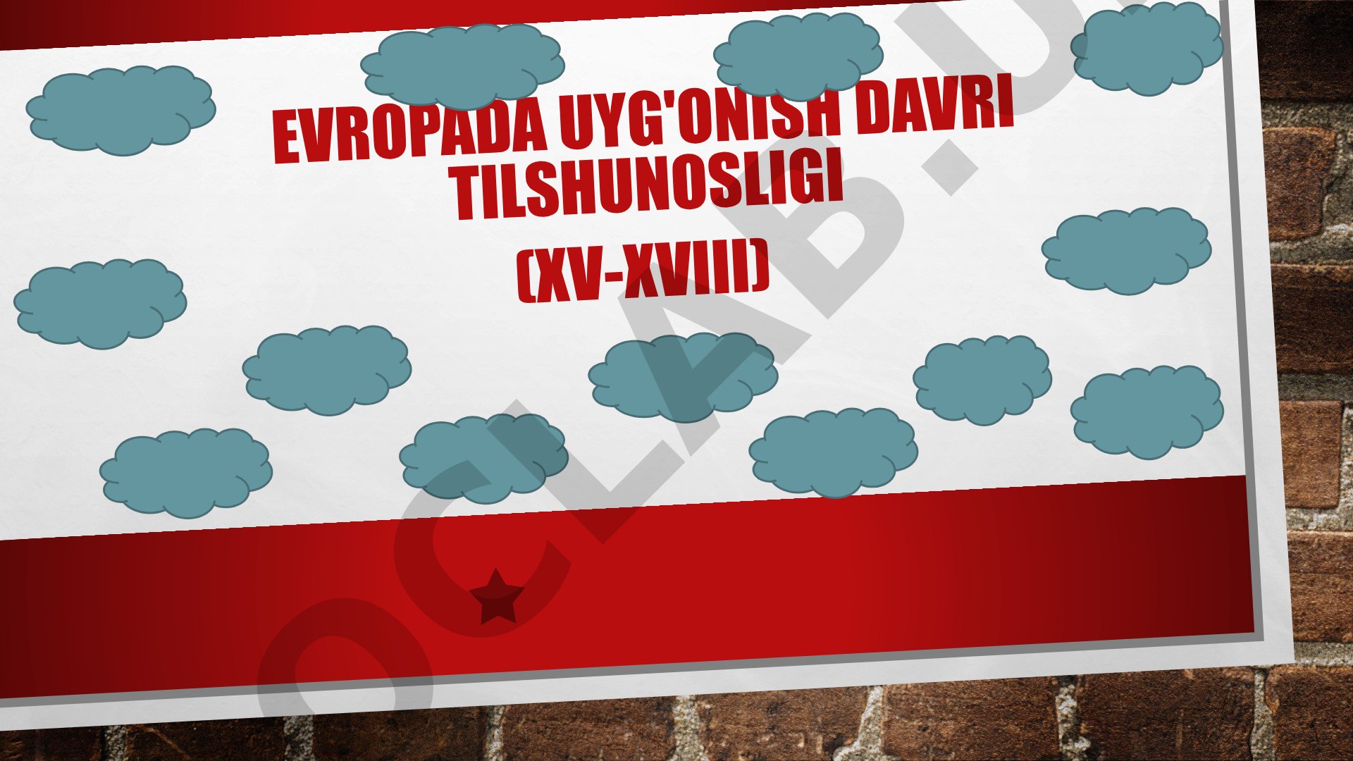 Evropada uyg'onish davri tilshunosligi (XV-XVIII)