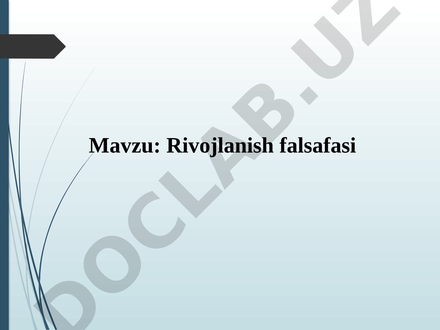 Rivojlanish falsafasi