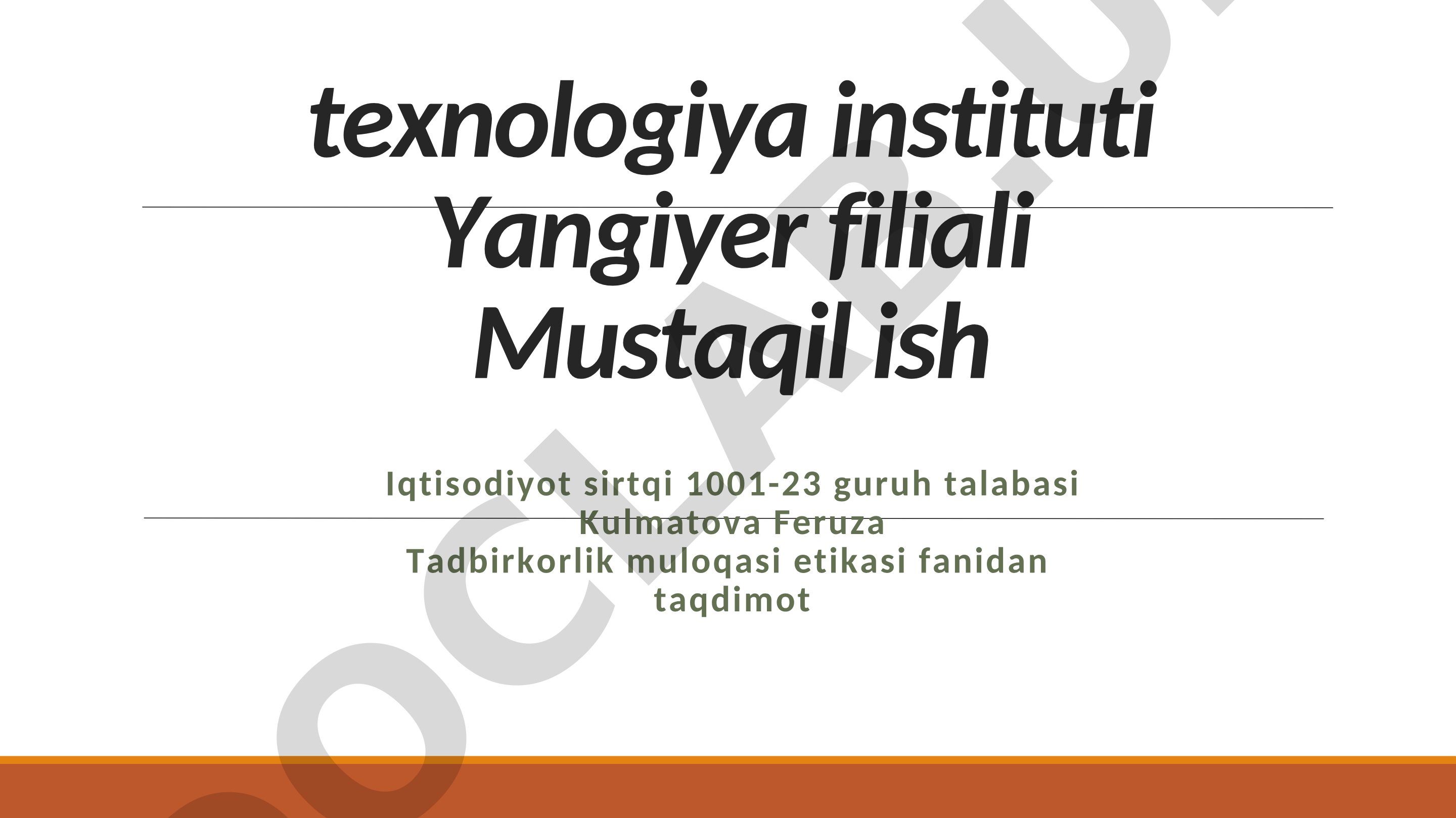 Med Center – Tibbiy xizmat ko‘rsatish shaxobchasi biznes-loyiha