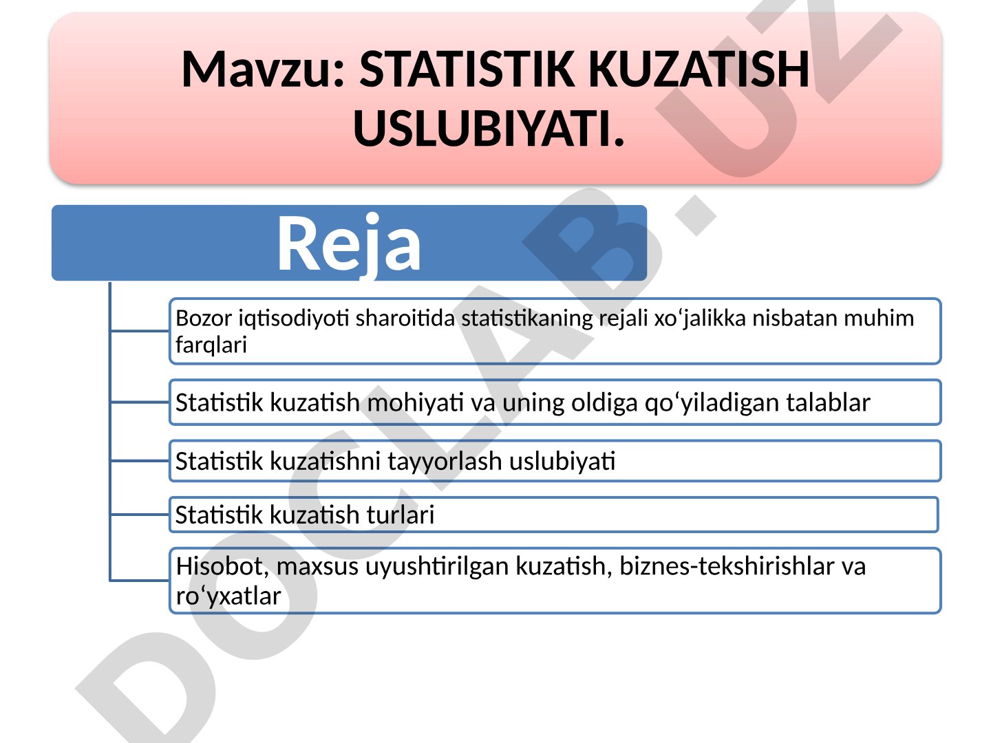 Statistik kuzatish uslubiyati