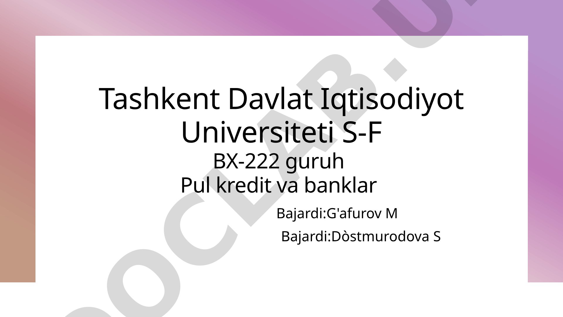 Markaziy bankning mustaqilligi