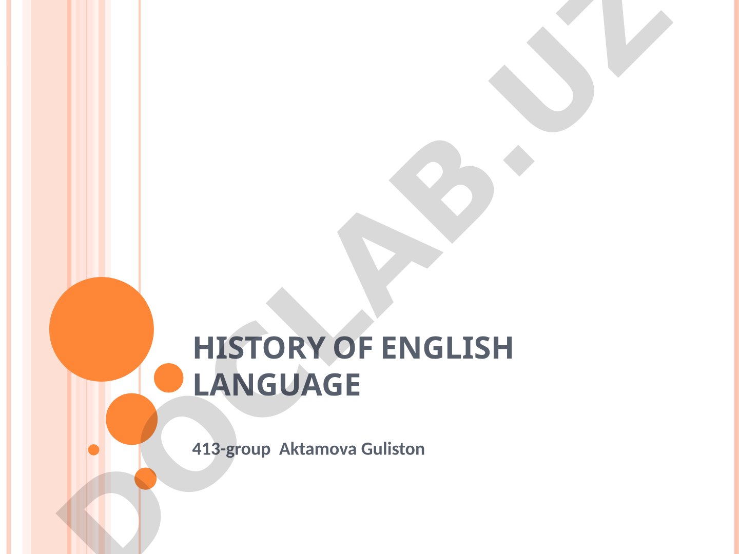 History of English Language