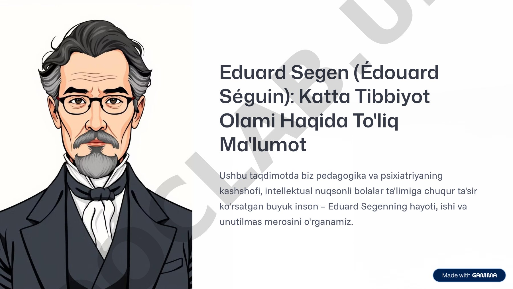 Eduard Segen: Katta Tibbiyot Olami Haqida To'liq Ma'lumot