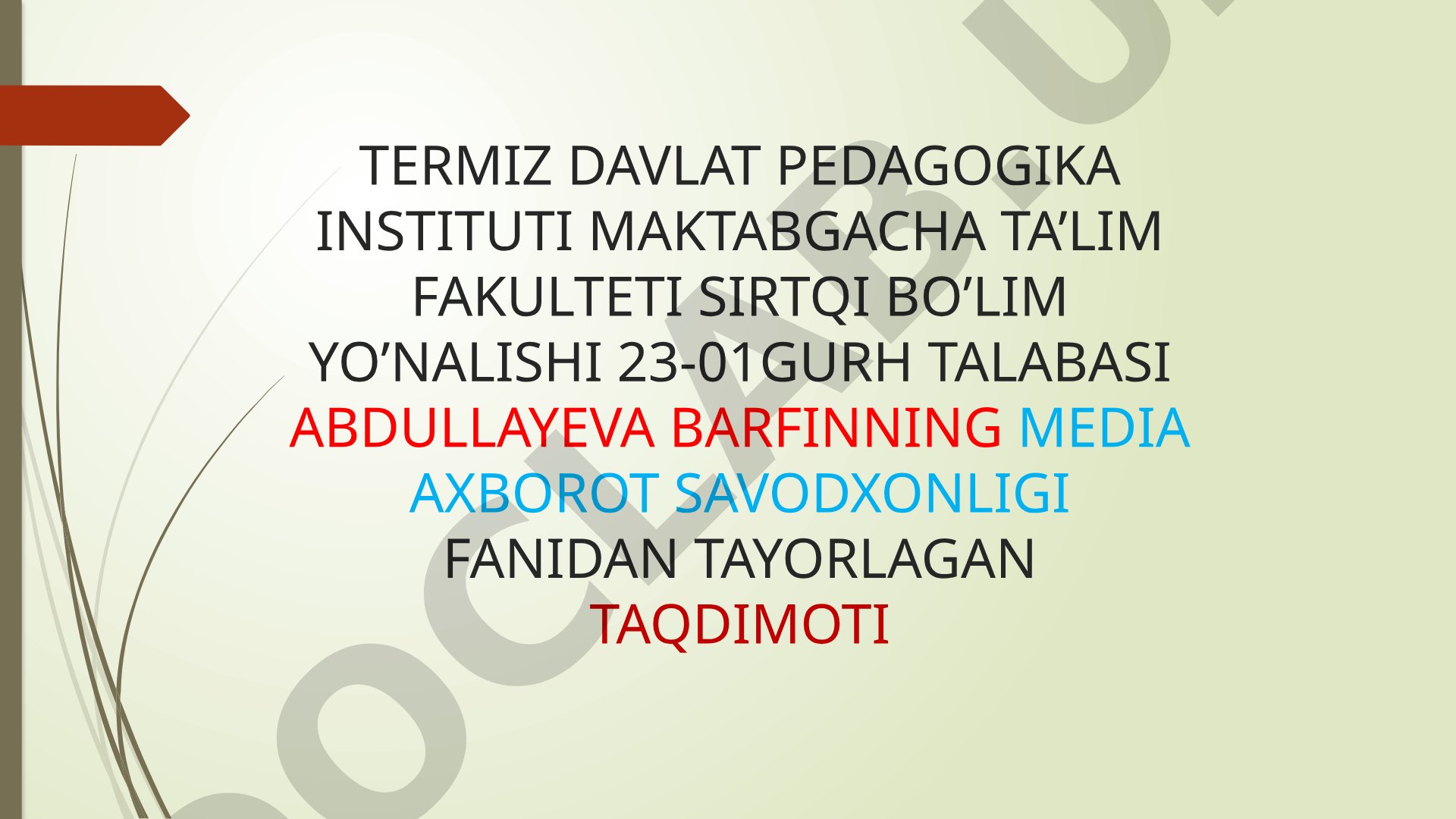 Media savodxonlikni rivojlantirish yo’llari