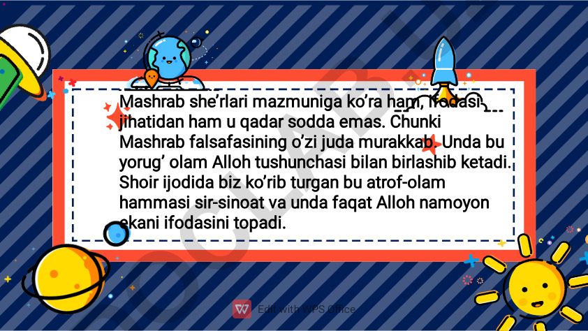 Mashrab sheʼriyatida tasavvuf va ilohiy muhabbat
