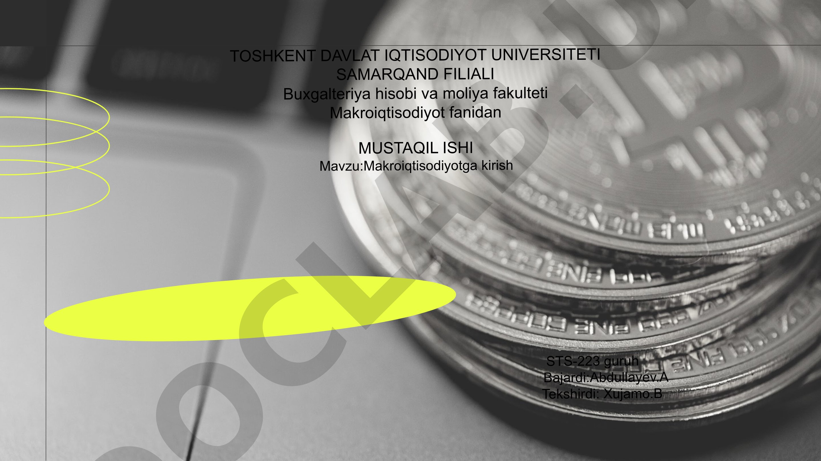 Makroiqtisodiyotga kirish