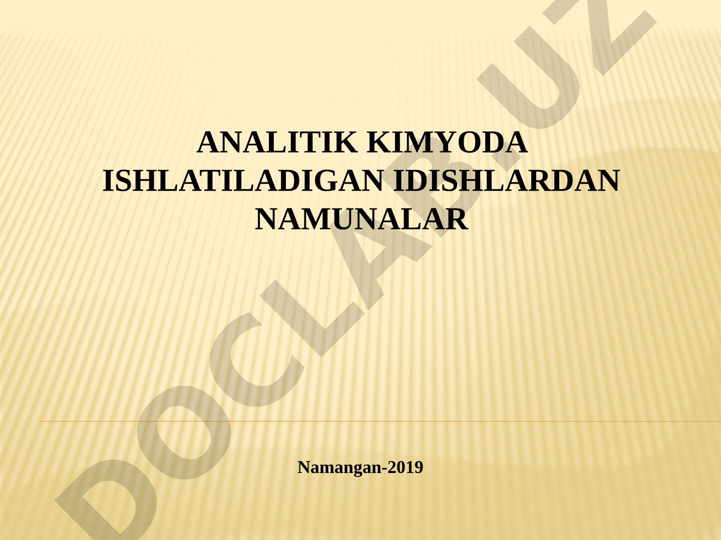Analitik kimyoda ishlatiladigan idishlardan namunalar