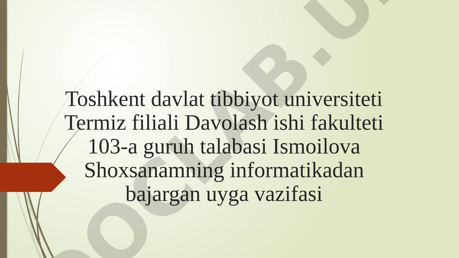 Rabotchiy stolda ishlash