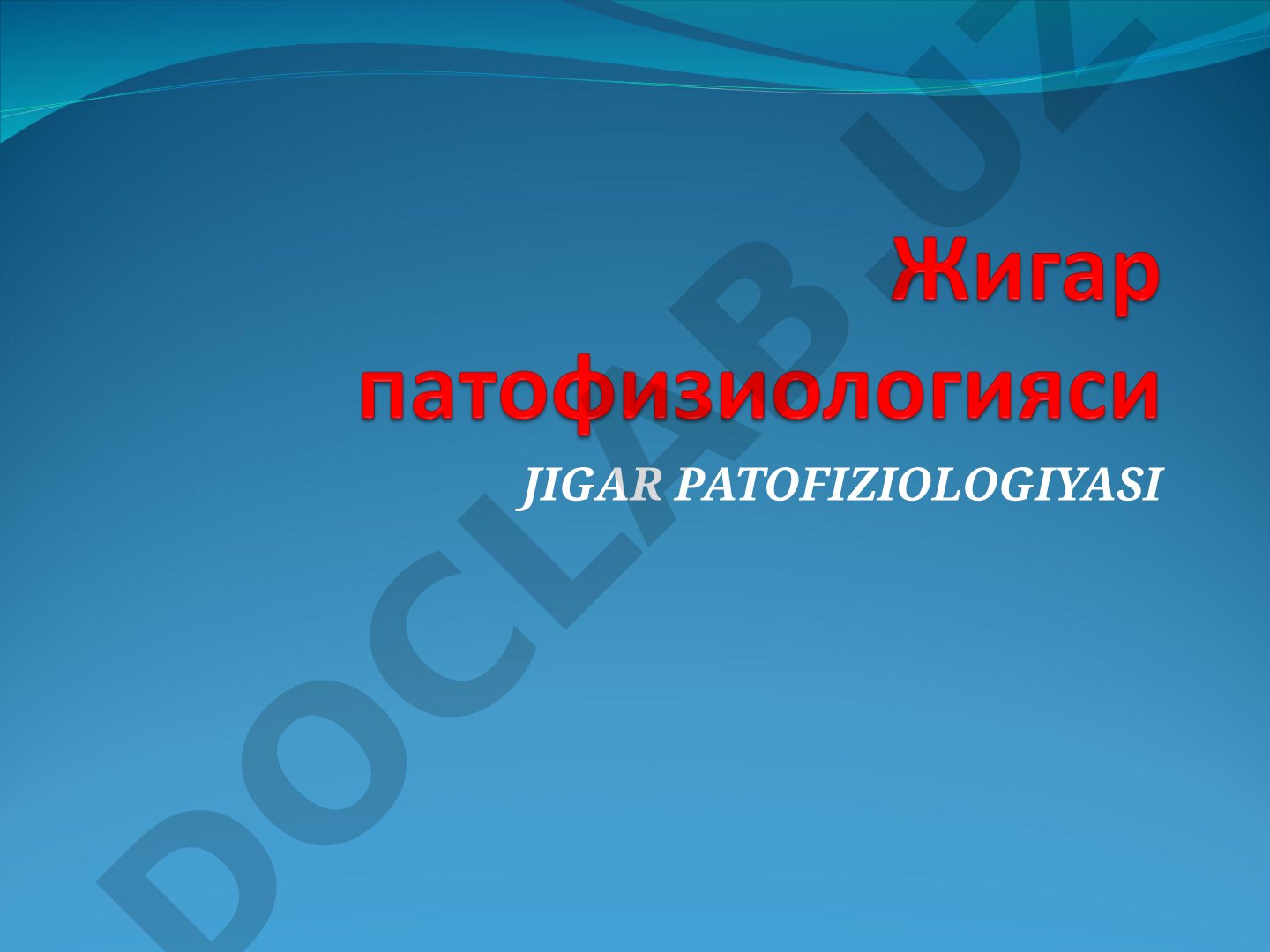 Jigar patofiziologiyasi