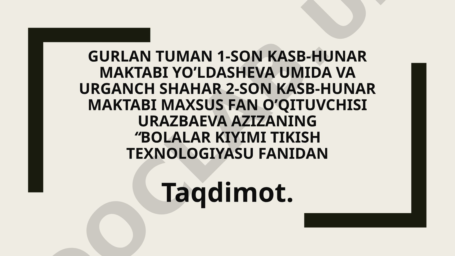 Bolalar kiyimlariga qo'yiladigan talablar