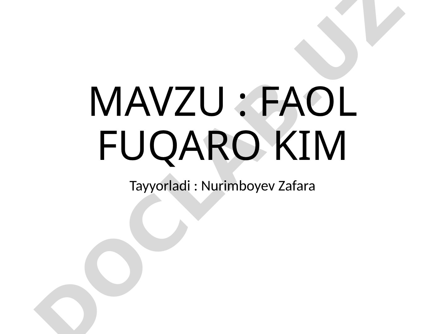 FAOL FUQARO KIM