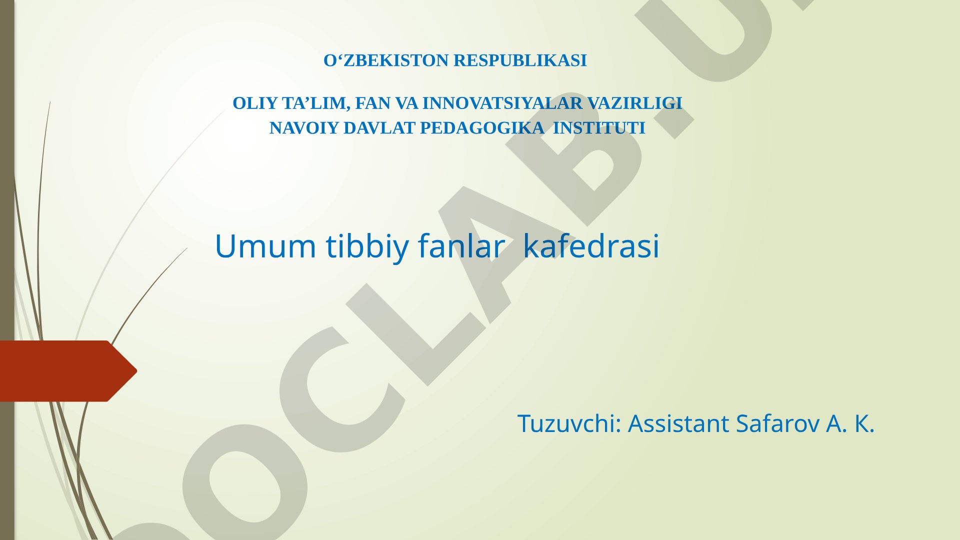 Kallaning yuz qismidagi suyaklarning tuzilishi
