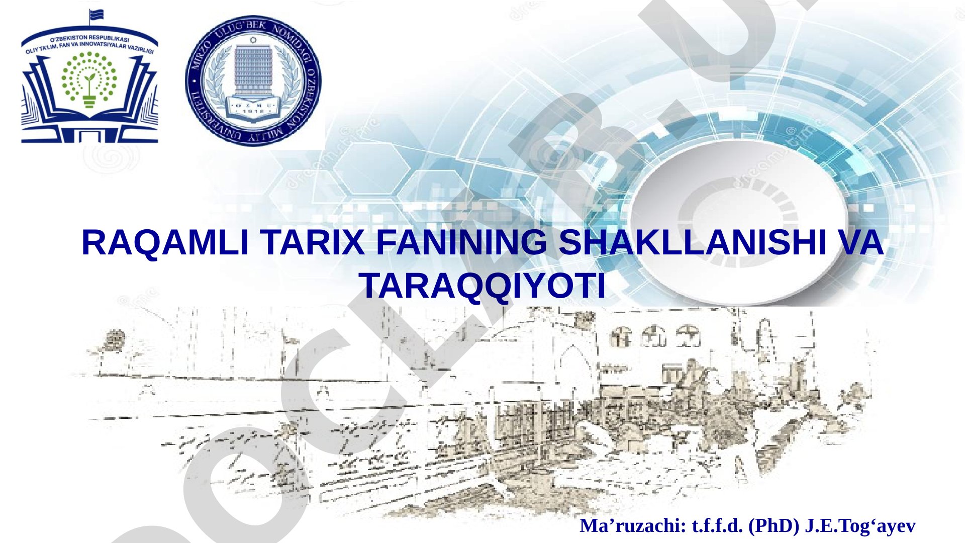 Raqamli tarix fanining shakllanishi va taraqqiyoti