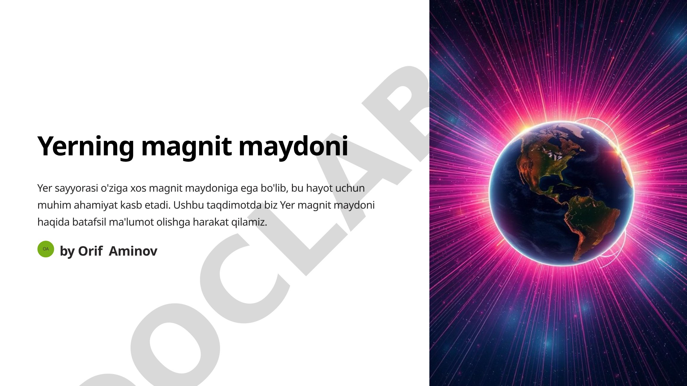 Yerning magnit maydoni